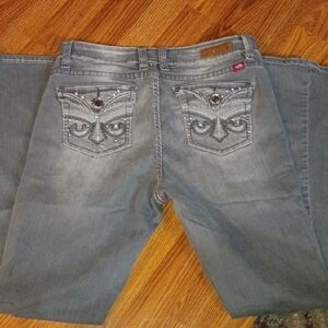 Royalty For Me Gray Embellished Women's Boot Cut Jeans